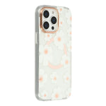 Custodia magnetica in TPU e PC con motivo floreale per iPhone