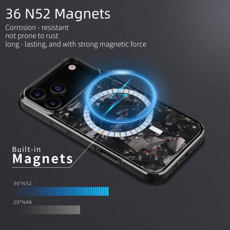 Custodia magnetica TPU e fibra di carbonio per iPhone 15