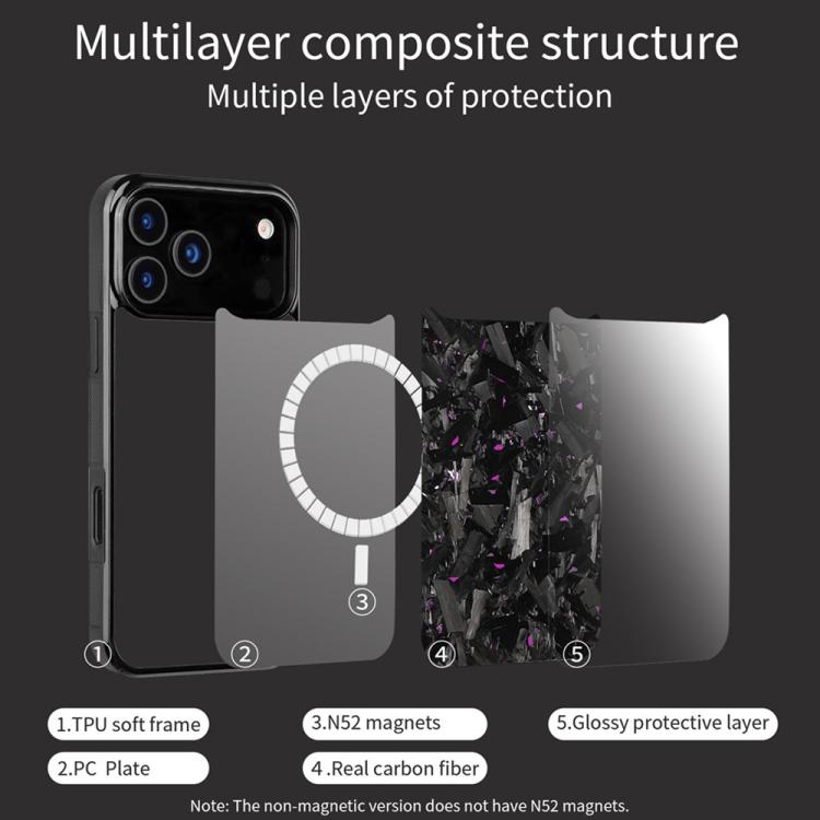 Custodia magnetica TPU e fibra di carbonio per iPhone 11