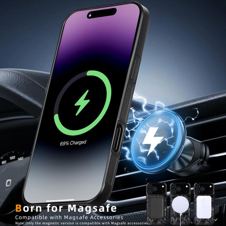 Custodia magnetica in TPU e fibra di carbonio per iPhone