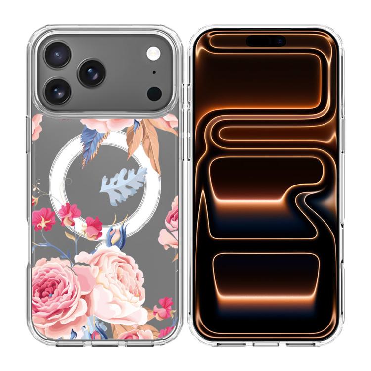 Custodia per telefono antiurto magnetica in TPU + PC con stampa a motivi., For iPhone 18 Pro Max / 17 Pro Max