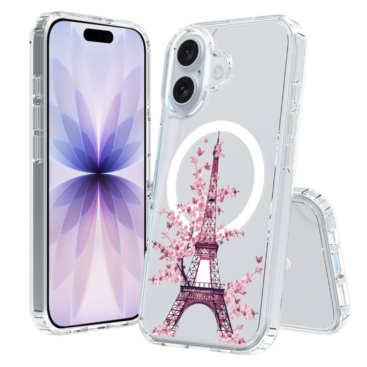 Custodia per telefono antiurto magnetica in TPU + PC con stampa a motivi., For iPhone 17
