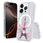 Custodia per telefono antiurto magnetica in TPU + PC con stampa a motivi., For iPhone 16 Pro Max