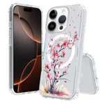 Custodia per telefono antiurto magnetica in TPU + PC con stampa a motivi., For iPhone 16 Pro Max