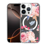 Custodia per telefono antiurto magnetica in TPU + PC con stampa a motivi., For iPhone 16 Pro