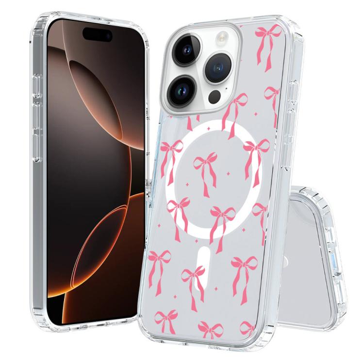 Custodia per telefono antiurto magnetica in TPU + PC con stampa a motivi., For iPhone 16 Pro