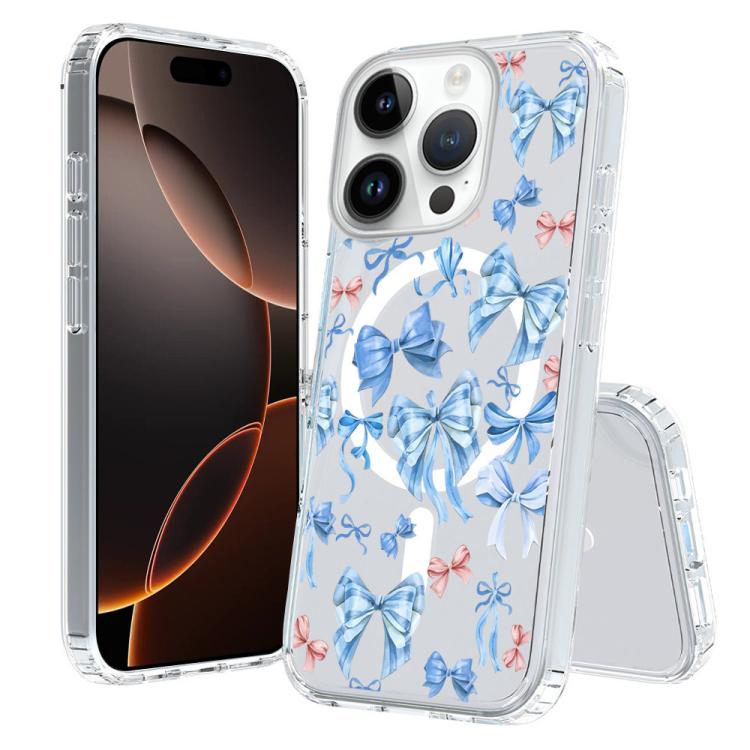 Custodia per telefono antiurto magnetica in TPU + PC con stampa a motivi., For iPhone 16 Pro