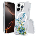 Custodia per telefono antiurto magnetica in TPU + PC con stampa a motivi., For iPhone 16 Pro