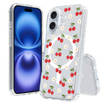 Custodia per telefono antiurto magnetica in TPU + PC con stampa a motivi., For iPhone 16