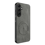 Custodia magnetica con texture Nappa per Samsung Galaxy A55 5G, A14 4G e A54 5G