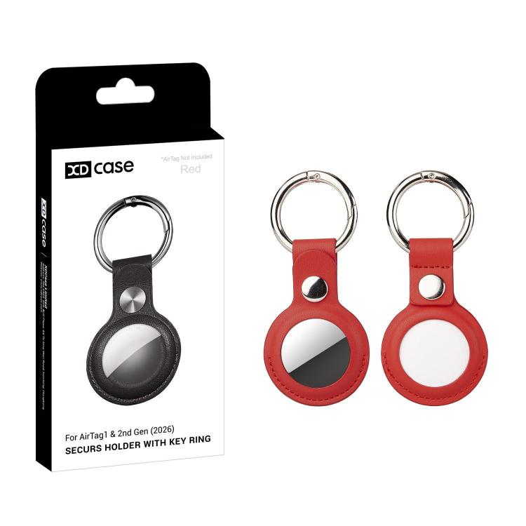 Custodia protettiva in ecopelle per AirTag 1st e 2nd Gen