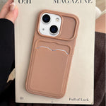 Custodia TPU con slot carte per iPhone 14