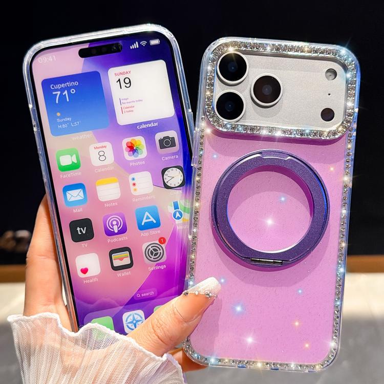 Custodia Diamond IMD con supporto magnetico per iPhone 15 Pro Max