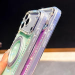 Custodia Diamond IMD con supporto magnetico per iPhone 15 Pro Max