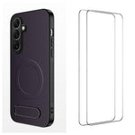 Custodia magnetica con supporto e pellicole per Samsung Galaxy S25+ 5G e modelli