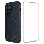 Custodia magnetica con supporto e pellicole per Samsung Galaxy S25+ 5G e modelli