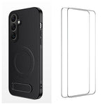 Custodia magnetica con supporto e pellicole per Samsung Galaxy S25+ 5G e modelli