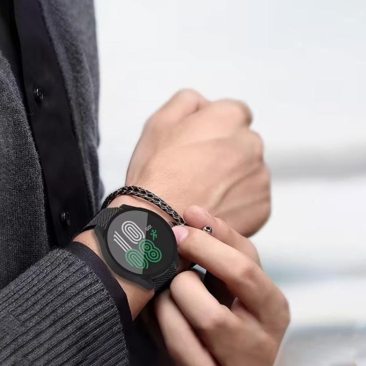 Cinturino per orologio in acciaio inossidabile con fibbia milanese e custodia in policarbonato integrata., For Samsung Galaxy Watch7 44mm, For Samsung Galaxy Watch7 40mm, For Samsung Galaxy Watch6 44mm, For Samsung Galaxy Watch6 40mm                   ...