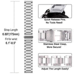 Cinturino per orologio Tri-Beads in acciaio inossidabile con custodia semi-chiusa in TPU e set per la rimozione delle maglie del cinturino, For Samsung Galaxy Watch6 Classic 47mm, For Samsung Galaxy Watch6 Classic 43mm, For Samsung Galaxy Watch5 Pro 45mm
