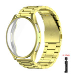 Cinturino per orologio Tri-Beads in acciaio inossidabile con custodia in TPU a copertura totale e set per la rimozione delle maglie del cinturino, For Samsung Galaxy Watch7 44mm, For Samsung Galaxy Watch7 40mm, For Samsung Galaxy Watch6 44mm