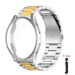 Cinturino per orologio Tri-Beads in acciaio inossidabile con custodia in TPU a copertura totale e set per la rimozione delle maglie del cinturino, For Samsung Galaxy Watch7 44mm, For Samsung Galaxy Watch7 40mm, For Samsung Galaxy Watch6 44mm