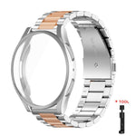 Cinturino per orologio Tri-Beads in acciaio inossidabile con custodia in TPU a copertura totale e set per la rimozione delle maglie del cinturino, For Samsung Galaxy Watch7 44mm, For Samsung Galaxy Watch7 40mm, For Samsung Galaxy Watch6 44mm