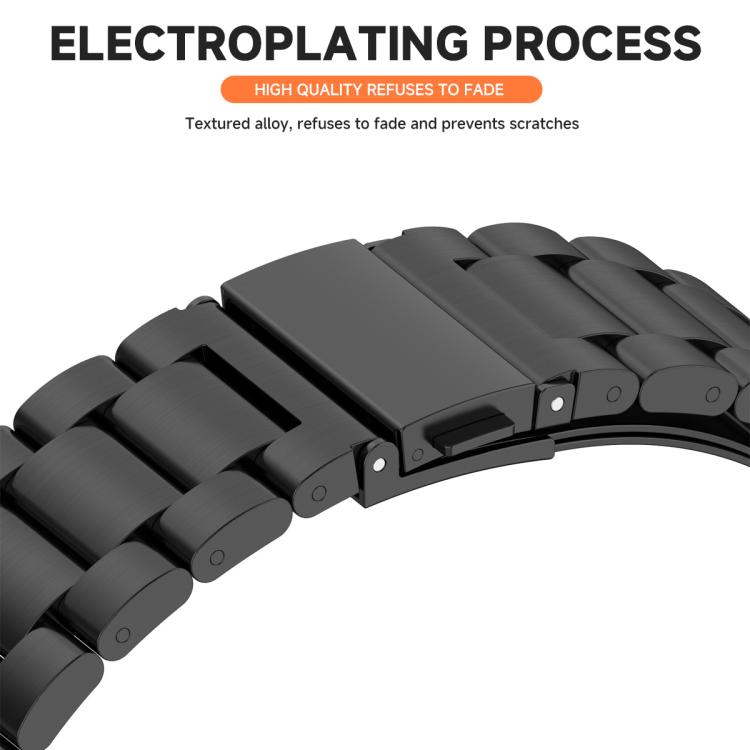 Cinturino per orologio Tri-Beads in acciaio inossidabile con custodia in TPU a copertura totale e set per la rimozione delle maglie del cinturino, For Samsung Galaxy Watch7 44mm, For Samsung Galaxy Watch7 40mm, For Samsung Galaxy Watch6 44mm