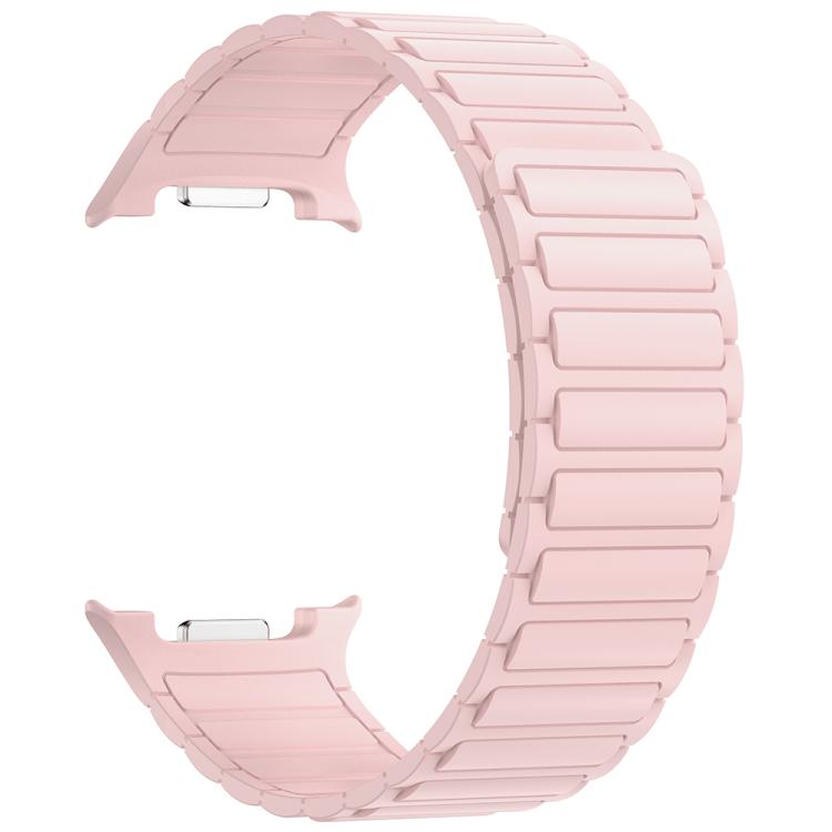 Cinturino magnetico in silicone Tri-Beads con custodia in PC integrata, For Samsung Galaxy Watch8 Classic 46mm, For Samsung Galaxy Watch8 44mm