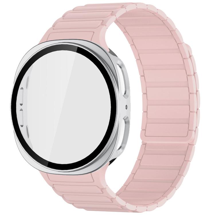 Cinturino magnetico in silicone Tri-Beads con custodia in PC integrata, For Samsung Galaxy Watch8 Classic 46mm, For Samsung Galaxy Watch8 44mm