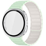 Cinturino magnetico in silicone Tri-Beads con custodia in PC integrata, For Samsung Galaxy Watch8 Classic 46mm, For Samsung Galaxy Watch8 44mm