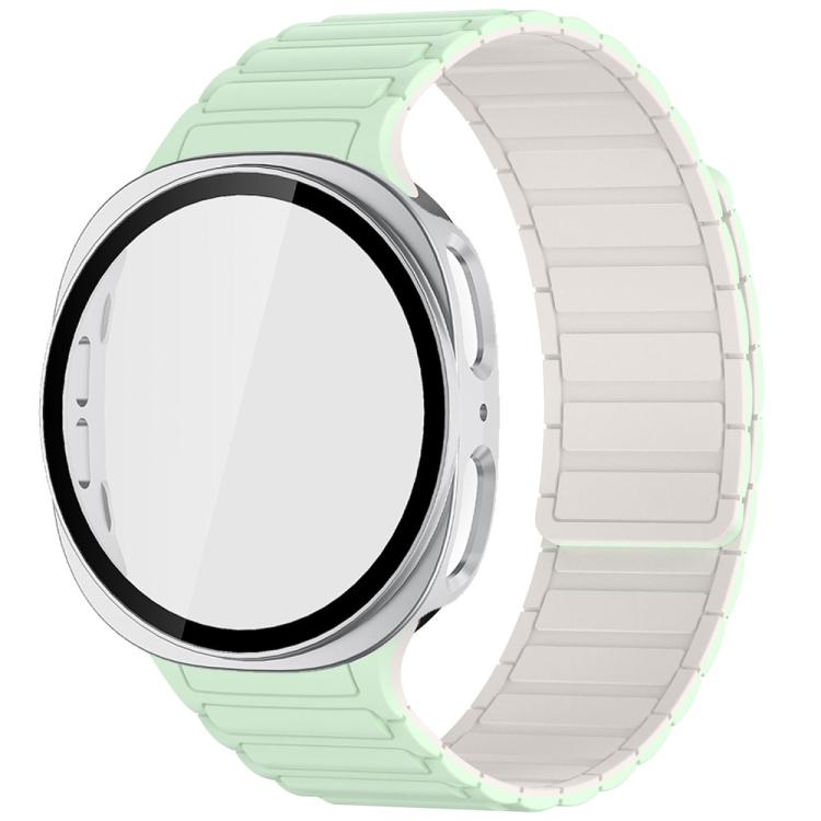 Cinturino magnetico in silicone Tri-Beads con custodia in PC integrata, For Samsung Galaxy Watch8 Classic 46mm, For Samsung Galaxy Watch8 44mm