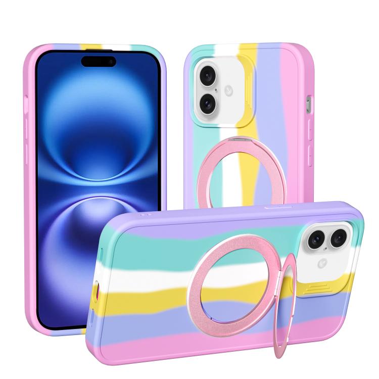 Custodia magnetica con anello girevole 360° per iPhone 16
