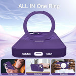 Custodia magnetica con anello girevole per iPhone 13 e 11