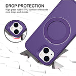 Custodia magnetica con anello girevole per iPhone 13 e 11