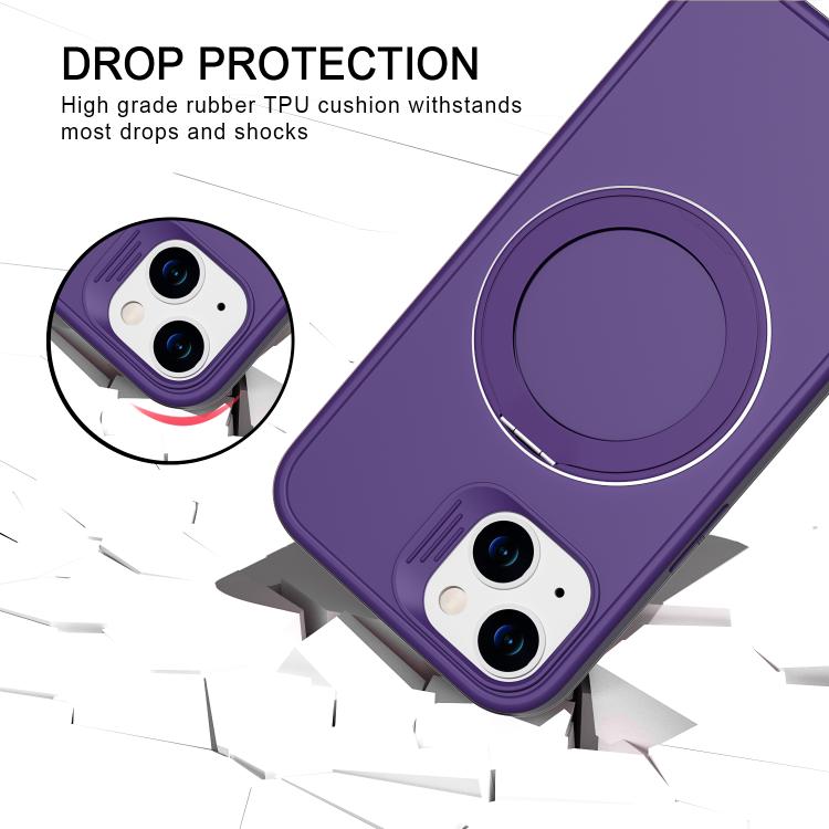 Custodia magnetica con anello girevole per iPhone 13 e 11