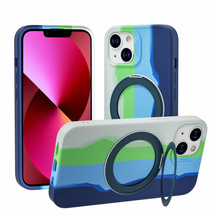 Custodia magnetica con anello girevole per iPhone 13 e 11