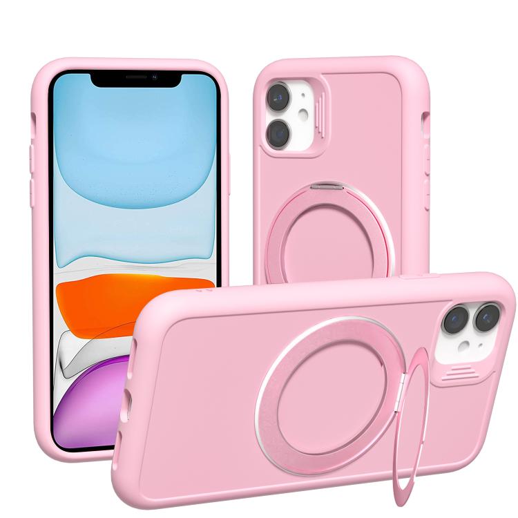 Custodia magnetica con anello girevole per iPhone 13 e 11
