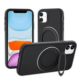 Custodia magnetica con anello girevole per iPhone 13 e 11