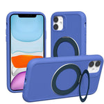 Custodia magnetica con anello girevole per iPhone 13 e 11