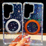 Custodia Diamond IMD con supporto magnetico per Samsung Galaxy S25 e S25+ 5G