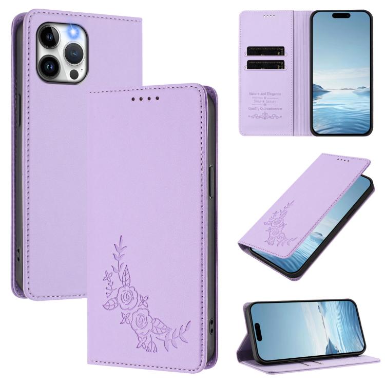 Custodia portafoglio magnetica RFID in ecopelle per iPhone 12 Pro