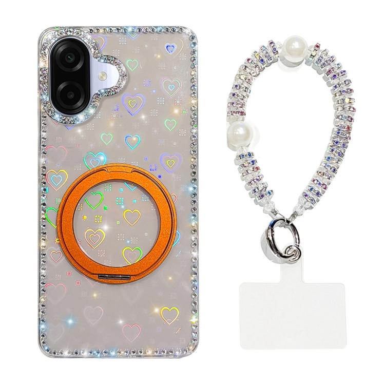 Custodia Diamond IMD con supporto magnetico per Samsung Galaxy A07 4G/5G e A17