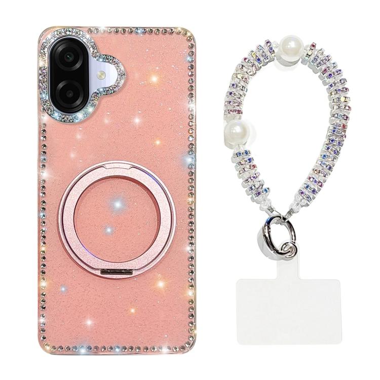 Custodia Diamond IMD con supporto magnetico per Samsung Galaxy A07 4G/5G e A17