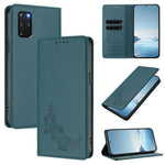Custodia magnetica RFID in ecopelle con motivo peonia per Galaxy S20 Ultra e