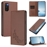 Custodia magnetica RFID in ecopelle con motivo peonia per Galaxy S20 5G