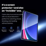 Pellicola vetro temperato antideflagrante 0,2 mm per Samsung Galaxy Tab S9 e S10