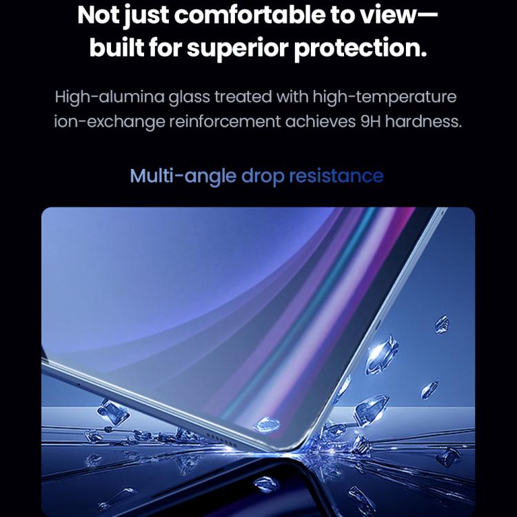 Pellicola vetro temperato antideflagrante 0,2 mm per Samsung Galaxy Tab S9 e S10