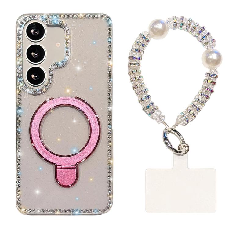 Custodia antiurto con bracciale e supporto magnetico per Samsung Galaxy S24 e