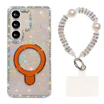 Custodia antiurto con bracciale e supporto magnetico per Samsung Galaxy S24 e