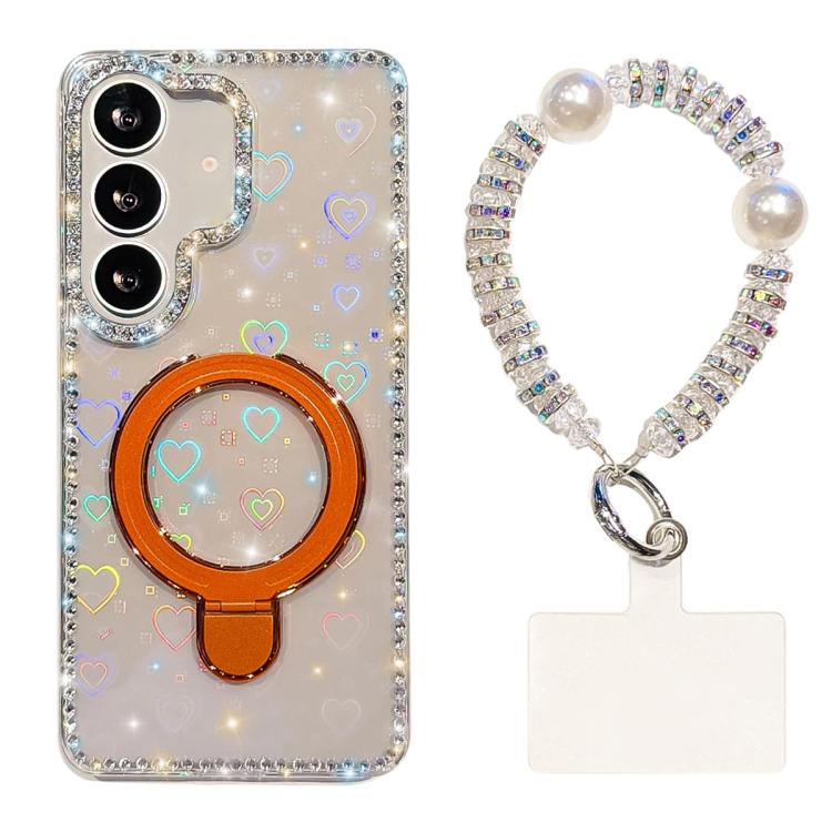 Custodia antiurto con bracciale e supporto magnetico per Samsung Galaxy S24 e
